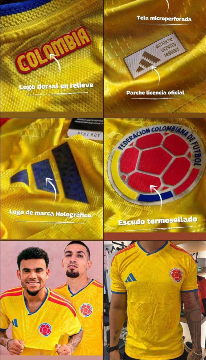 Camiseta Oficial Colombia 2026 Adidas Fan Edition