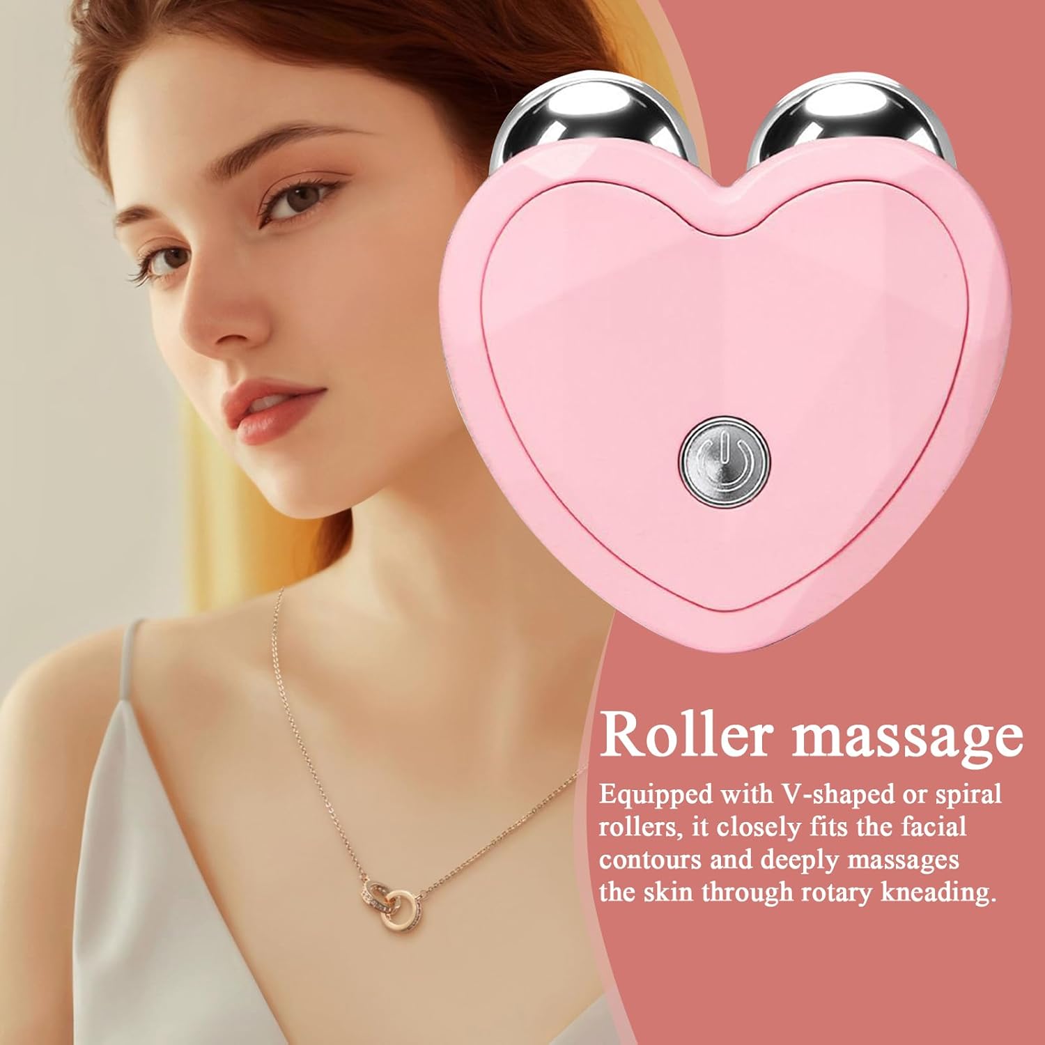 💖 MINI MASAJEADOR FACIAL – Diseño Corazón