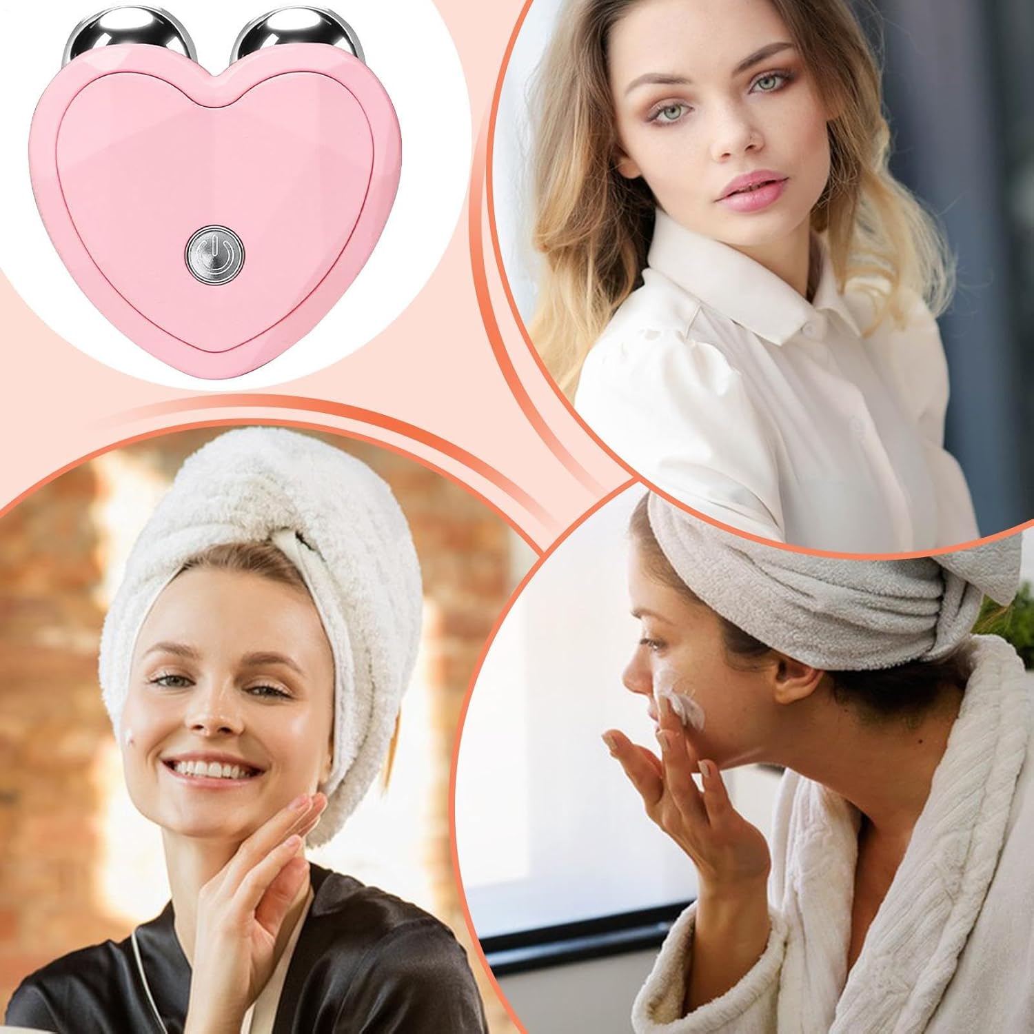 💖 MINI MASAJEADOR FACIAL – Diseño Corazón